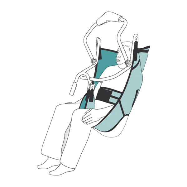 Sling for hoist - Pivot toileting, Allegro Concepts Pivot Care EQ5646